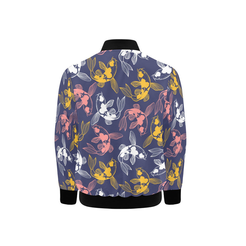 Koi Fish Carp Fish pattern Kids' Boys' Girls' Bomber Jacket