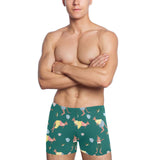 Kangaroo leaves pattern Men's Swimming Trunks
