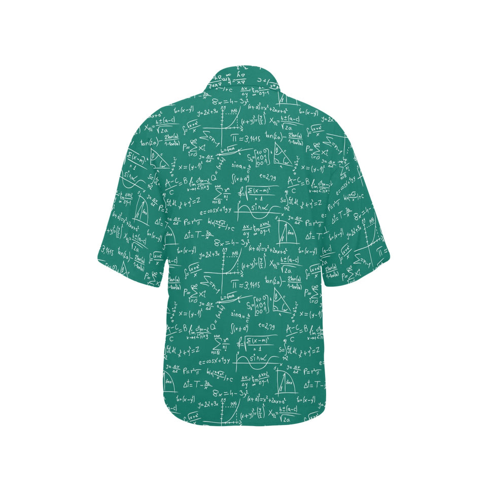 Math Pattern Print Design 01 Women's All Over Print Hawaiian Shirt