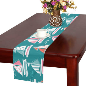 Cute sailboat pattern Table Runner