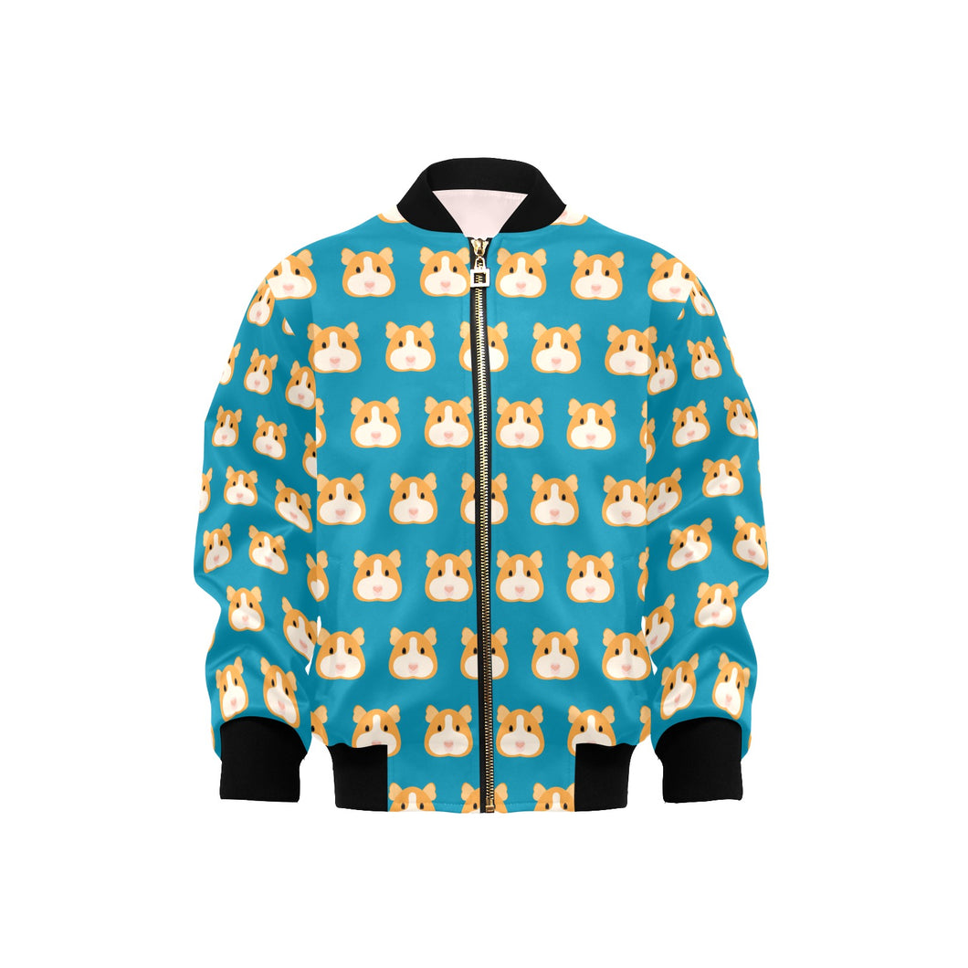Guinea Pig Pattern Print Design 03 Kids' Boys' Girls' Bomber Jacket