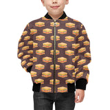 Sandwich Pattern Print Design 04 Kids' Boys' Girls' Bomber Jacket