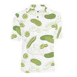 Cucumber sketch pattern Men's All Over Print Polo Shirt