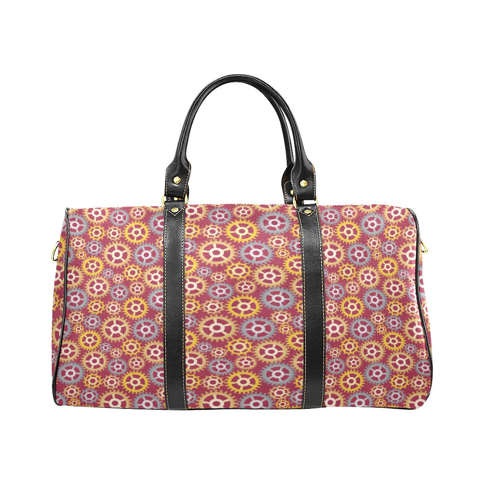 Gear Pattern Print Design 04 Travel Bag