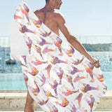 Giraffe Pattern Print Design 02 Beach Towel