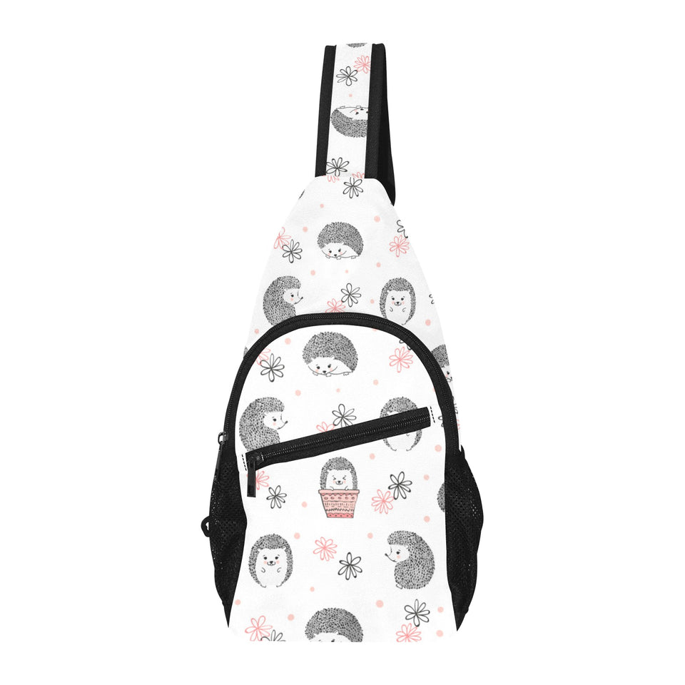 Hedgehog Pattern Print Design 02 All Over Print Chest Bag