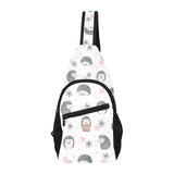 Hedgehog Pattern Print Design 02 All Over Print Chest Bag
