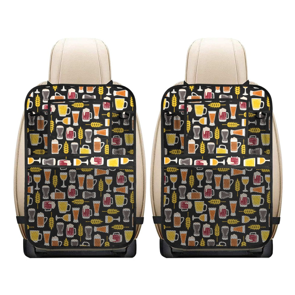 Beer type pattern Car Seat Back Organizer