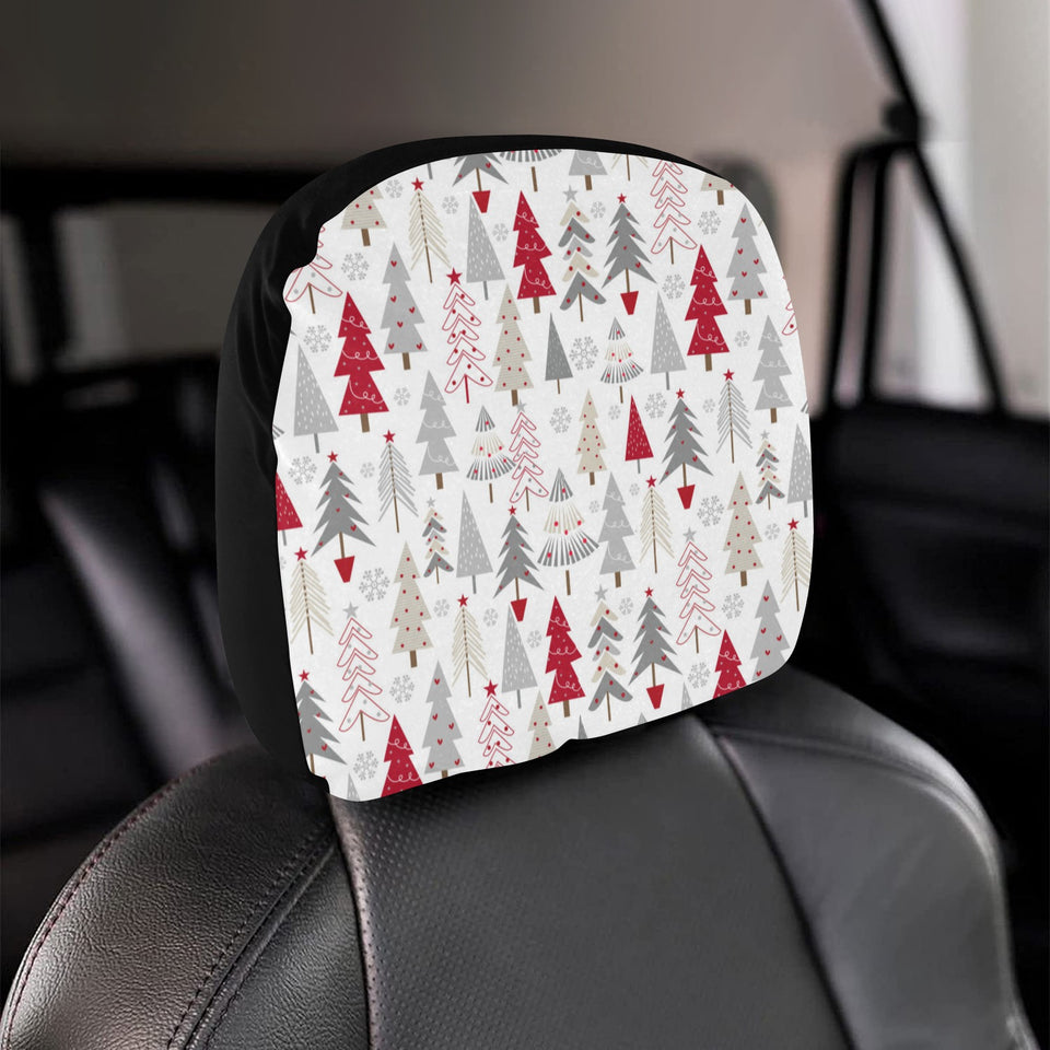 Cute Christmas tree pattern Car Headrest Cover