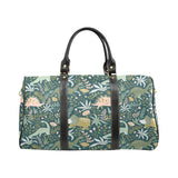 dinosaurs tropical leaves flower pattern Travel Bag