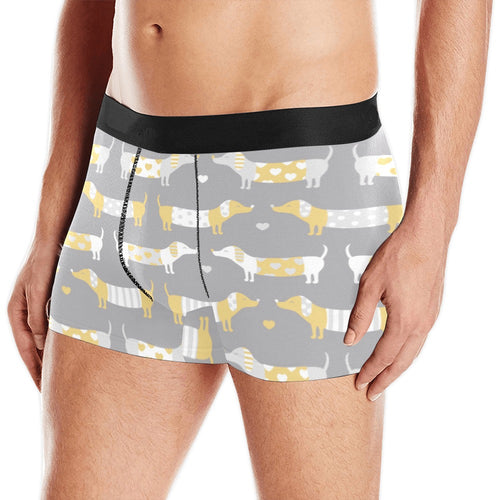Cute dachshund dog pattern Men's All Over Print Boxer Briefs Men's Underwear