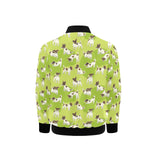 Jack Russel Pattern Print Design 01 Kids' Boys' Girls' Bomber Jacket