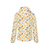 Pancake Pattern Print Design 02 Women's Padded Hooded Jacket