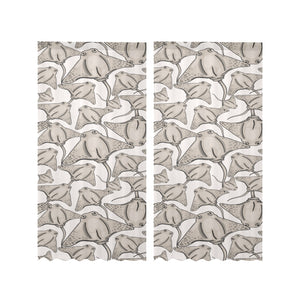 Stingray Pattern Print Design 05 Gauze Curtain