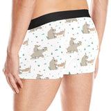 Cute Rhino pattern background Men's All Over Print Boxer Briefs Men's Underwear
