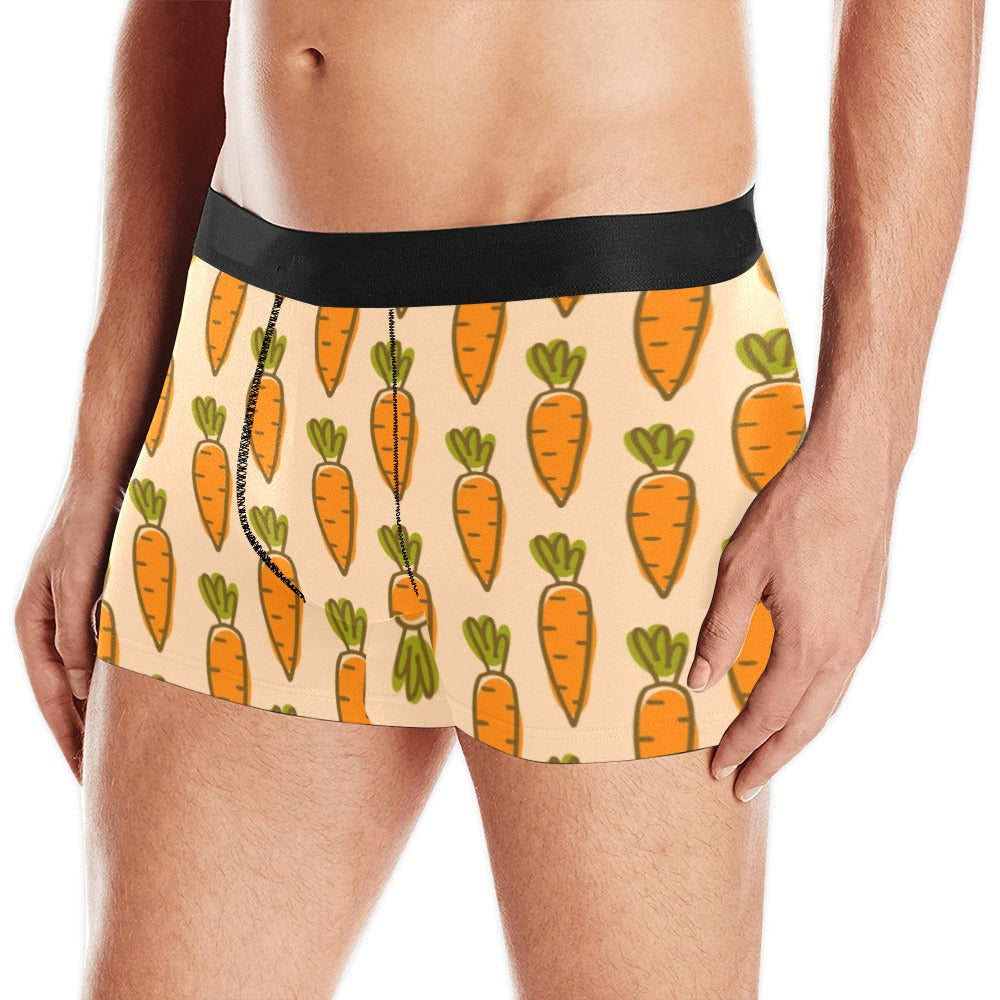 Carrot Pattern Print Design 04 Men's All Over Print Boxer Briefs Men's Underwear