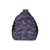 Eggplant Pattern Print Design 04 All Over Print Chest Bag