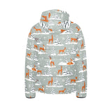 Beautiful deers Winter Christmas Kids' Boys' Girls' Padded Hooded Jacket