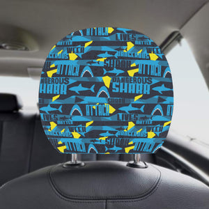 Shark dangerous Car Headrest Cover