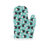 Hedgehog Pattern Print Design 03 Heat Resistant Oven Mitts