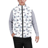 Swallow Pattern Print Design 05 Men's Padded Vest