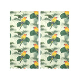 Beautiful parrot palm leaves pattern Gauze Curtain
