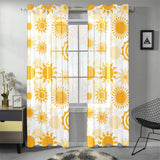 Sun design pattern Gauze Curtain
