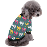 Camel pattern All Over Print Pet Dog Round Neck Fuzzy Shirt