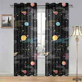 space pattern Gauze Curtain