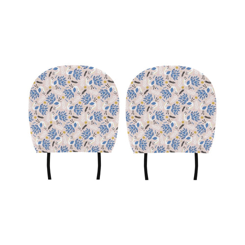 Cute peacock pattern Car Headrest Cover