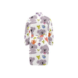 Cute koalas teapots tea Men's Long Sleeve Belted Night Robe