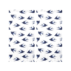 Swallow Pattern Print Design 03 Gauze Curtain