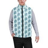 Swordfish Pattern Print Design 05 Men's Padded Vest