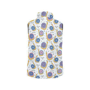 Snail Pattern Print Design 05 Women's Padded Vest