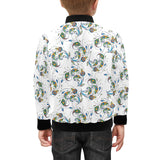 Peacock feather pattern Kids' Boys' Girls' Bomber Jacket