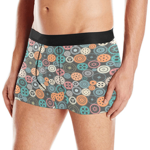Gear Pattern Print Design 05 Men's All Over Print Boxer Briefs Men's Underwear