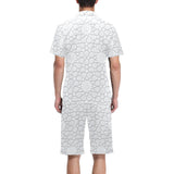 arabic star pattern Men's V-Neck Short Pajama Set