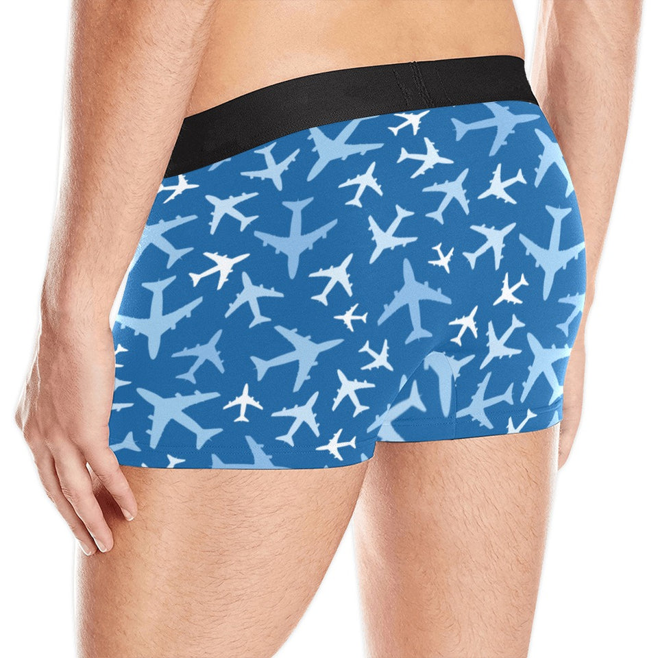 Airplane pattern in the sky Men's All Over Print Boxer Briefs Men's Underwear