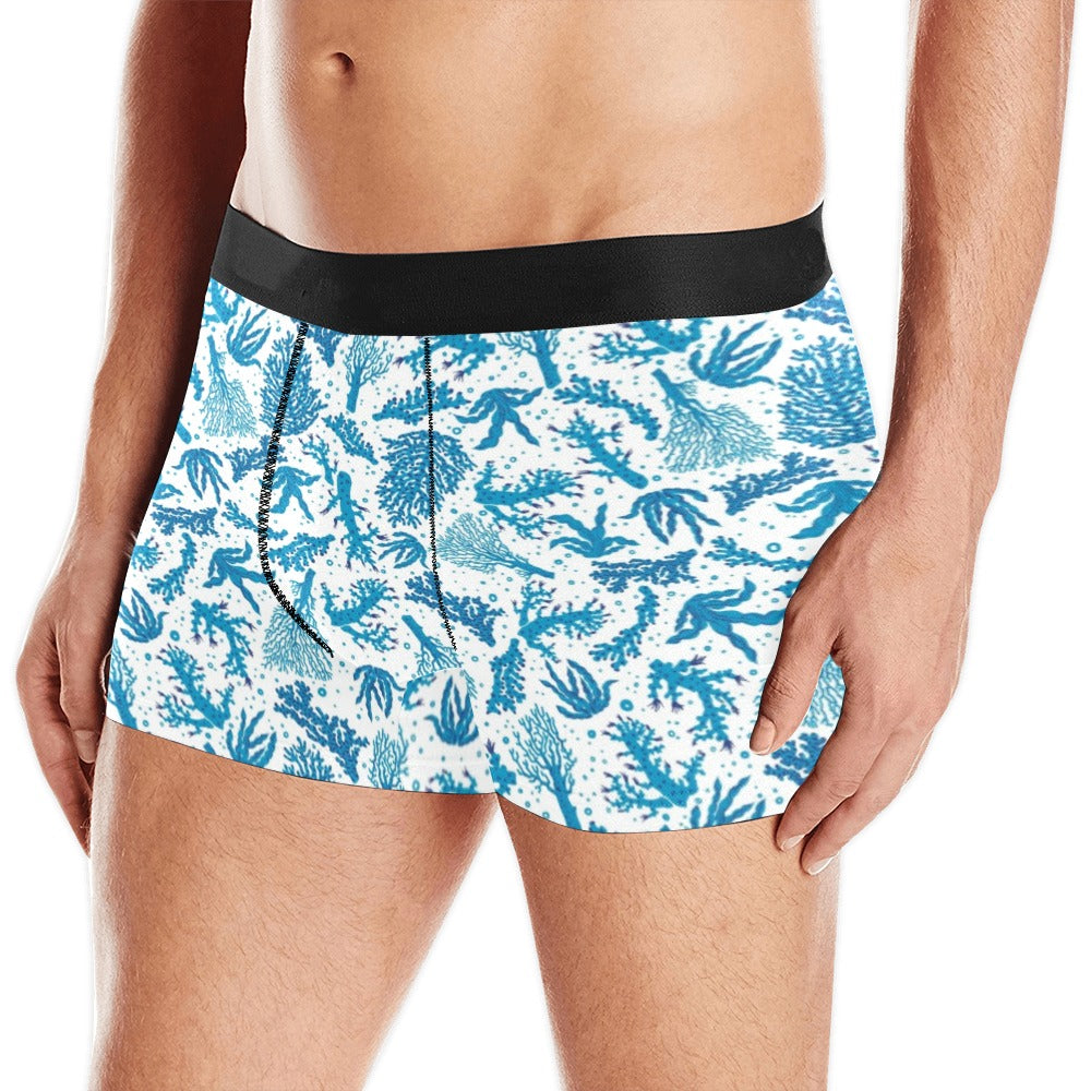 Coral Reef Pattern Print Design 01 Men's All Over Print Boxer Briefs Men's Underwear