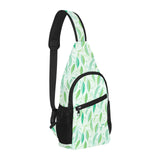 Green Peas Pattern Print Design 01 All Over Print Chest Bag