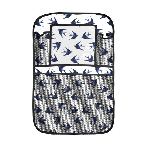 Swallow Pattern Print Design 03 Car Seat Back Organizer