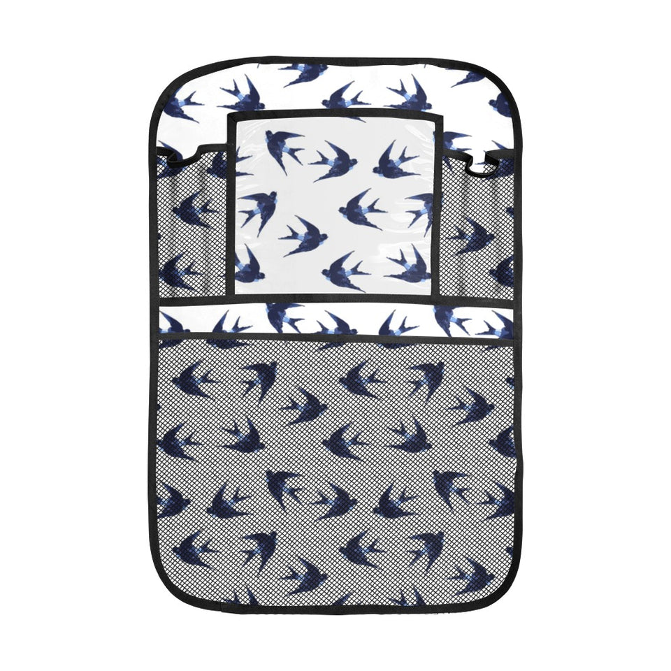 Swallow Pattern Print Design 03 Car Seat Back Organizer