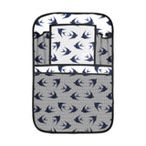 Swallow Pattern Print Design 03 Car Seat Back Organizer
