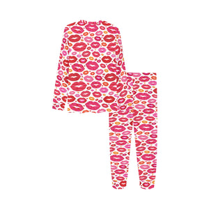 Lips Pattern Print Design 01 Kids' Boys' Girls' All Over Print Pajama Set