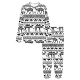 Camel polynesian tribal pattern Women's All Over Print Pajama Set