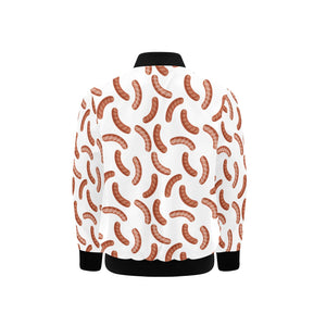 Sausage Pattern Print Design 04 Kids' Boys' Girls' Bomber Jacket