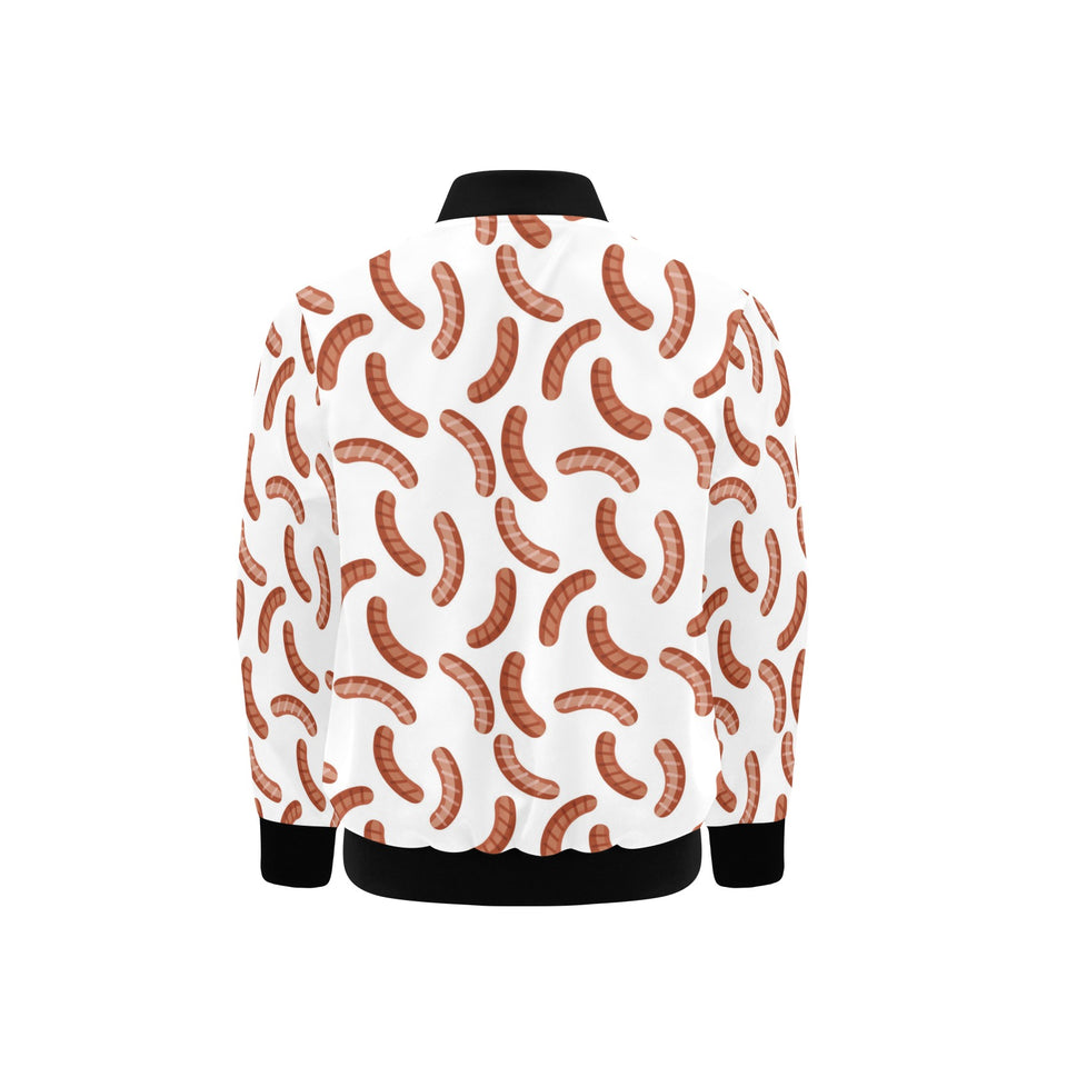 Sausage Pattern Print Design 04 Kids' Boys' Girls' Bomber Jacket