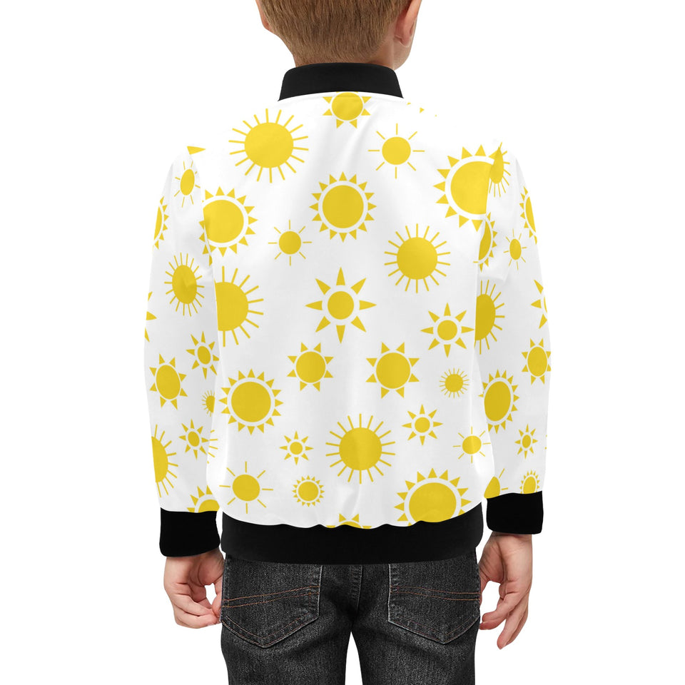 Sun pattern Kids' Boys' Girls' Bomber Jacket