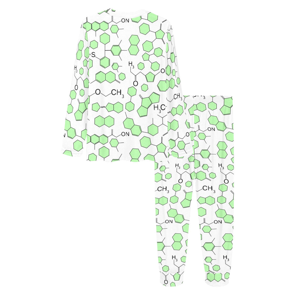 Chemistry Periodic Table Pattern Print Design 03 Women's All Over Print Pajama Set