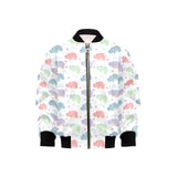Hippopotamus Pattern Print Design 03 Kids' Boys' Girls' Bomber Jacket